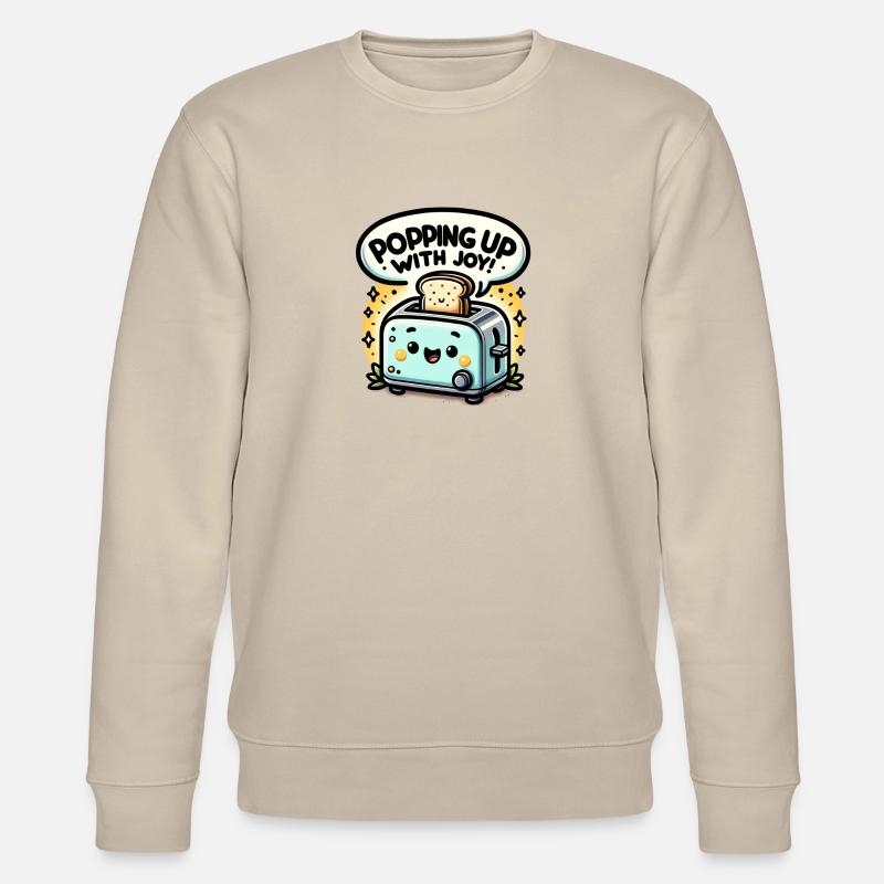 Popping Up With Joy - Stanley/Stella Unisex Bio-Sweatshirt CHANGER  - Beige