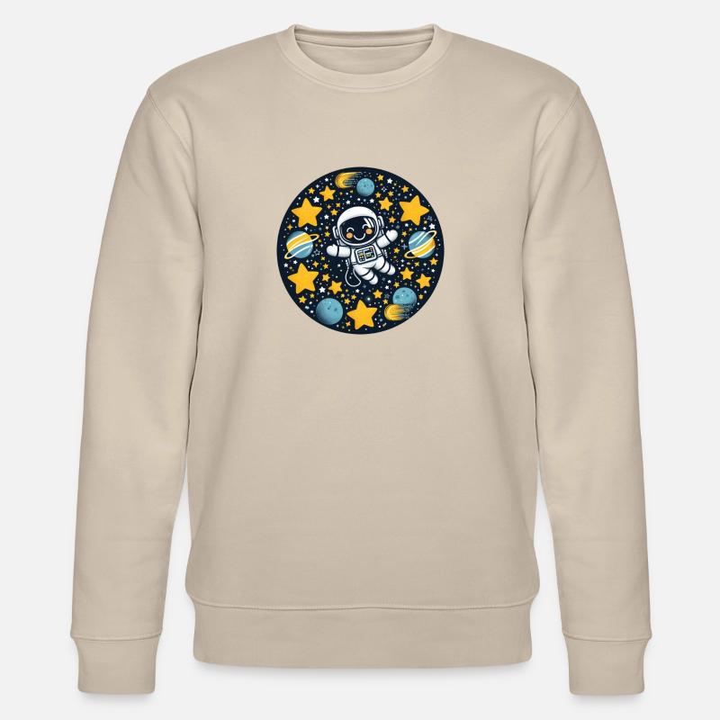 Enfant astronaute dans l’espace - Sweat bio CHANGER Stanley/Stella Unisexe - beige