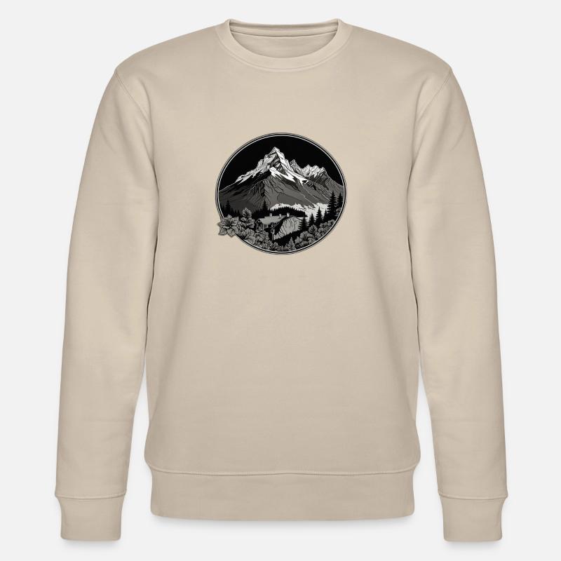 Schweizer Berge - Stanley/Stella Unisex Bio-Sweatshirt CHANGER  - Beige