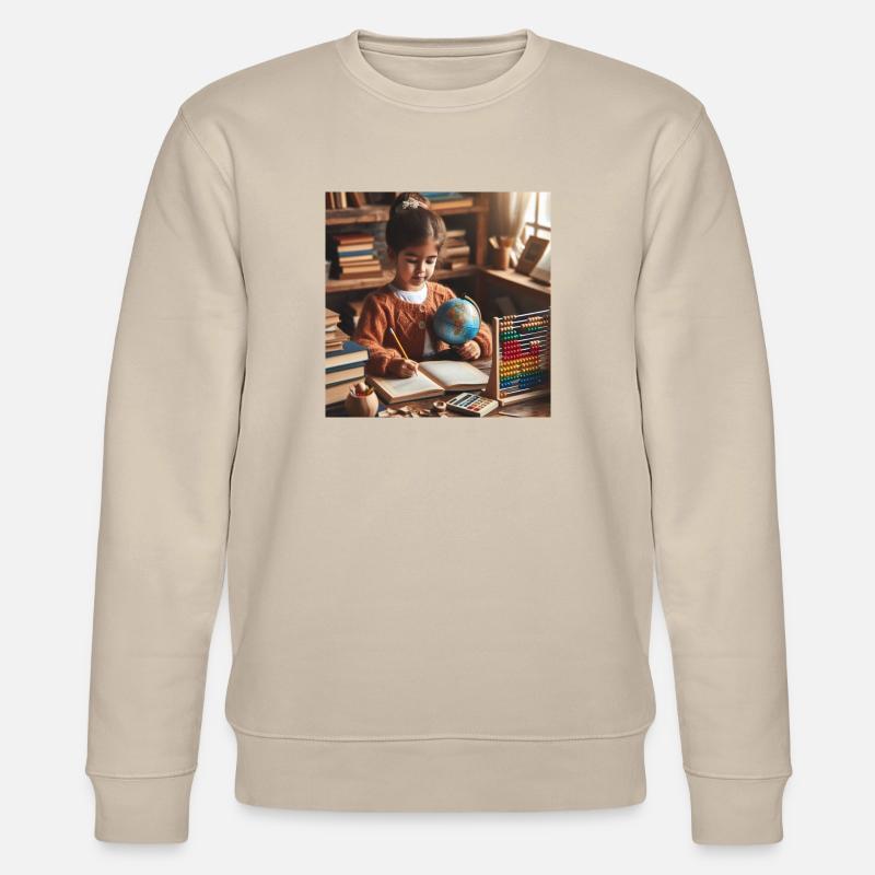 Ein Geschenk ohne Bildschirm - Stanley/Stella Unisex Bio-Sweatshirt CHANGER  - Beige