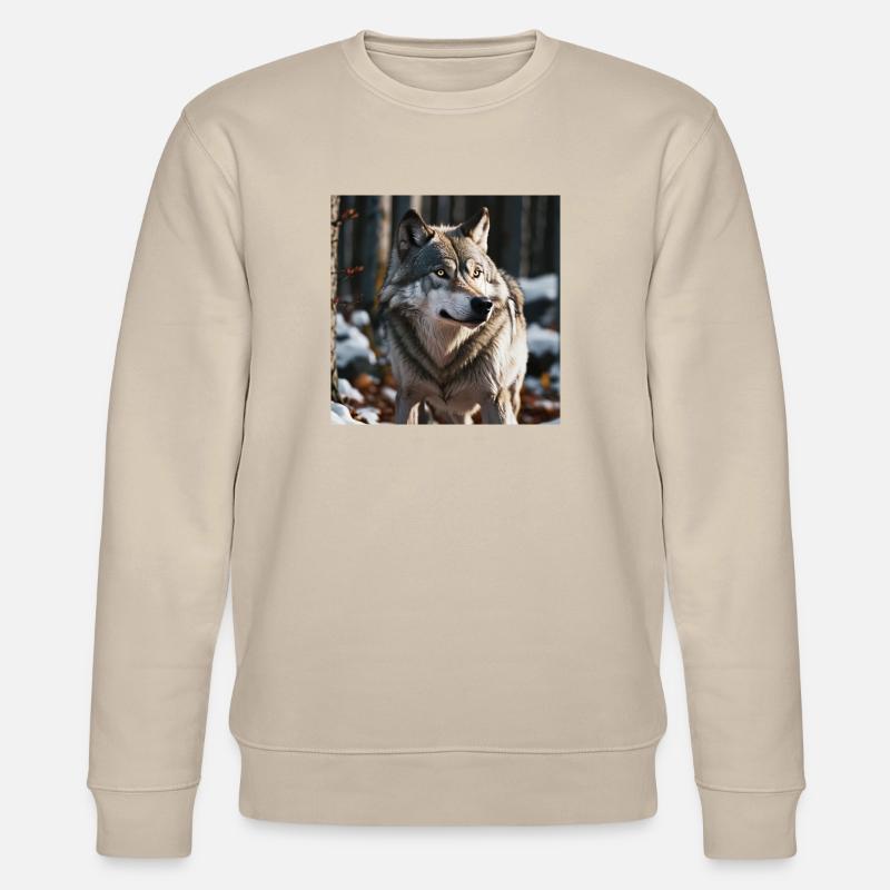 Wolf - Stanley/Stella Unisex Bio-Sweatshirt CHANGER  - Beige