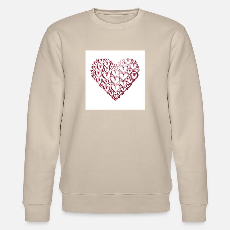 Herz IV - Stanley/Stella Unisex Bio-Sweatshirt CHANGER  - Beige