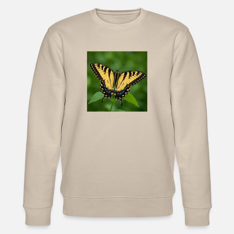 Eastern Tiger swallowtail - Stanley/Stella CHANGER Unisex Organic Sweatshirt - beige