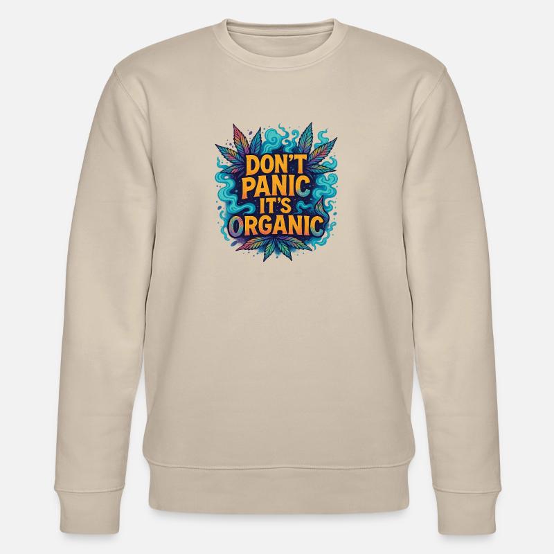 Don‘t panic - Stanley/Stella Unisex Bio-Sweatshirt CHANGER  - Beige
