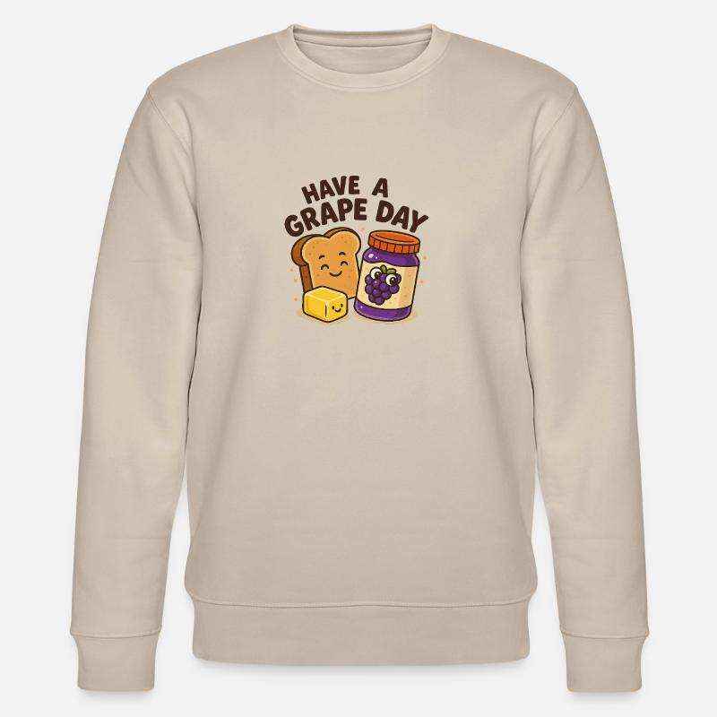 Have a grape day - Stanley/Stella Unisex Bio-Sweatshirt CHANGER  - Beige