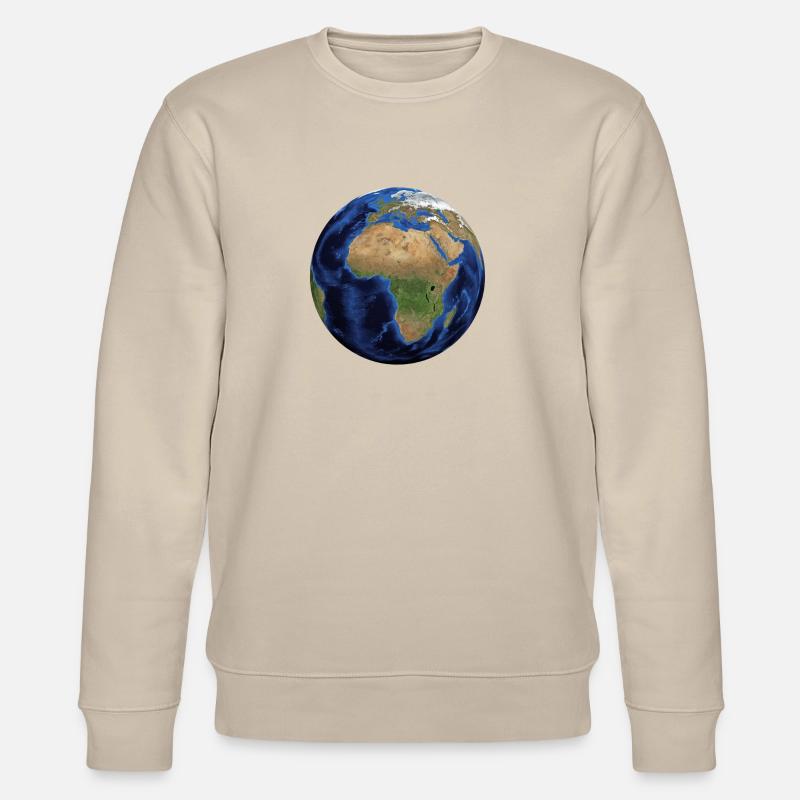 Globe du monde - Sweat bio CHANGER Stanley/Stella Unisexe - beige