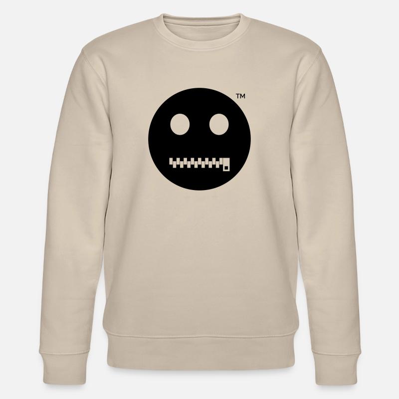 Smiley Shut up - Sei Still - Stanley/Stella Unisex Bio-Sweatshirt CHANGER  - Beige