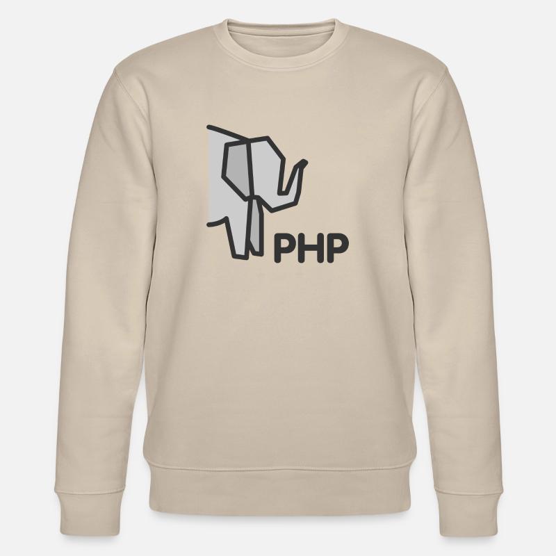 PHP Elefant - Stanley/Stella Unisex Bio-Sweatshirt CHANGER  - Beige