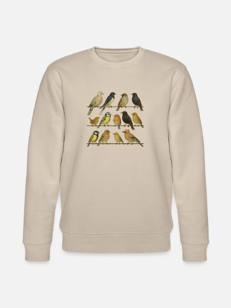 Bird Watcher Bird Lover - Stanley/Stella CHANGER Unisex Organic Sweatshirt - beige