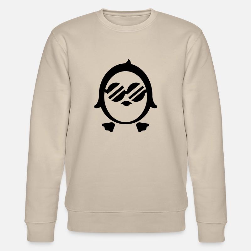 Cooler Pinguin - Line - Stanley/Stella Unisex Bio-Sweatshirt CHANGER  - Beige