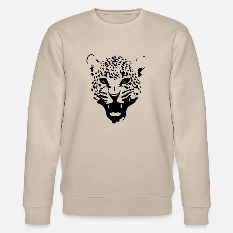 Léopard - Sweat bio CHANGER Stanley/Stella Unisexe - beige