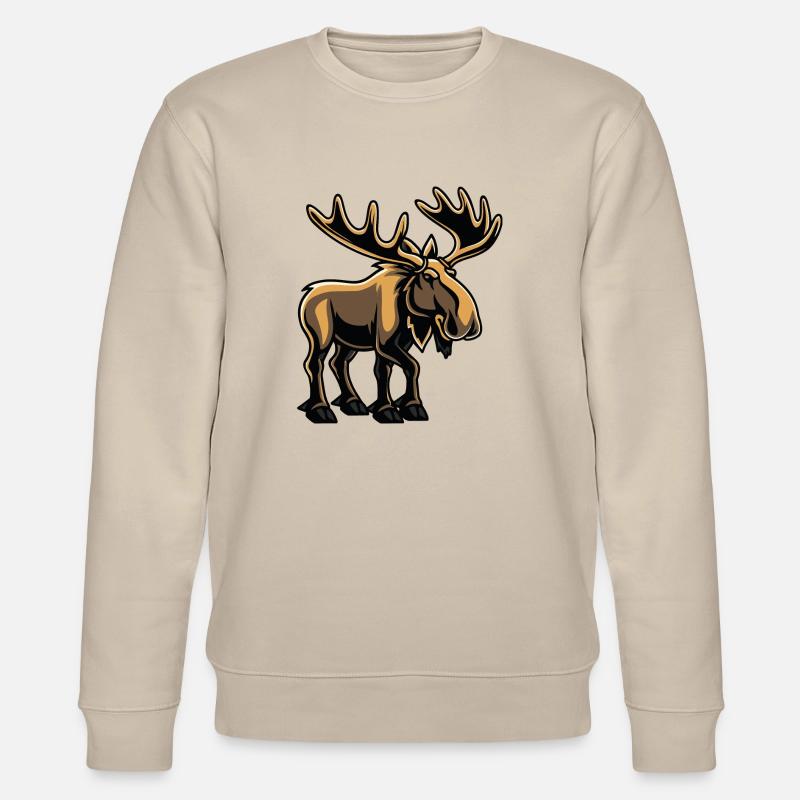 elch - Stanley/Stella Unisex Bio-Sweatshirt CHANGER  - Beige