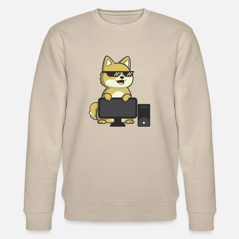Magic Degen - Computer - Stanley/Stella CHANGER Unisex Organic Sweatshirt - beige