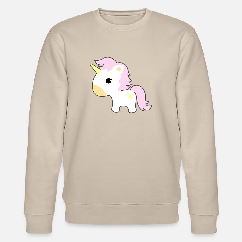 Einhorn - Stanley/Stella Unisex Bio-Sweatshirt CHANGER  - Beige