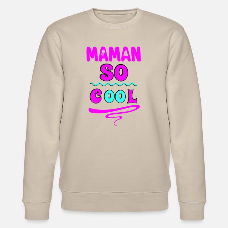 Coole Mama - Stanley/Stella Unisex Bio-Sweatshirt CHANGER  - Beige