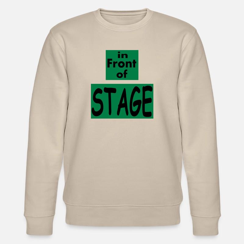 Devant ventilateur scène / Musique - Sweat bio CHANGER Stanley/Stella Unisexe - beige