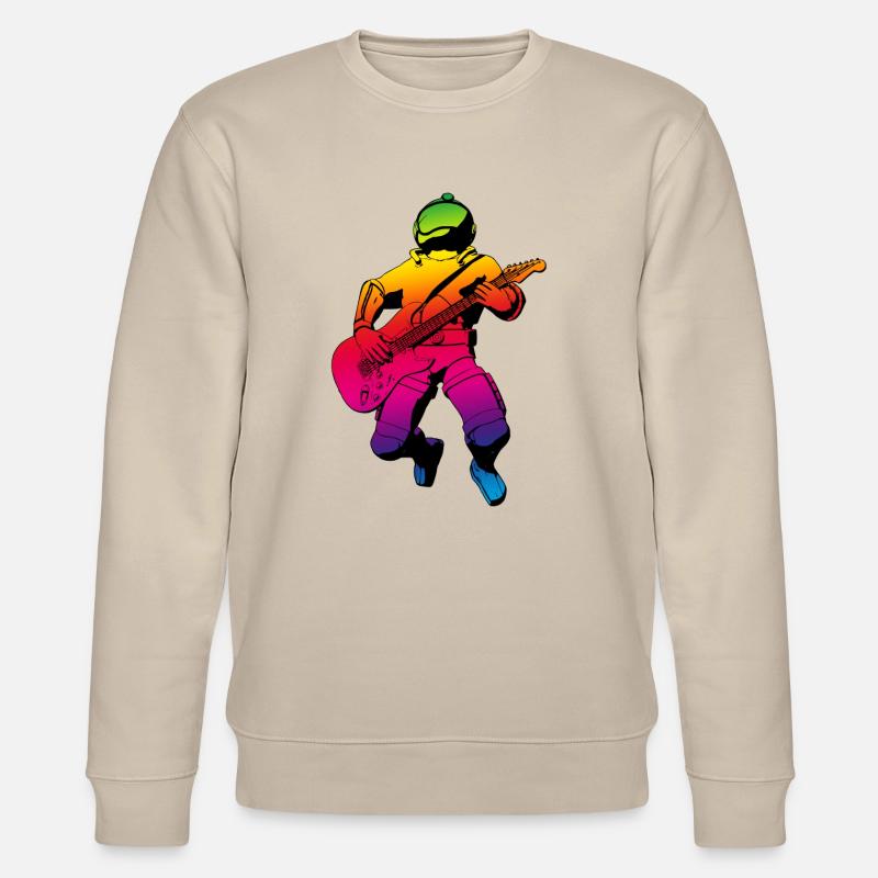 Space Guitar Hero 2 - Stanley/Stella Unisex Bio-Sweatshirt CHANGER  - Beige
