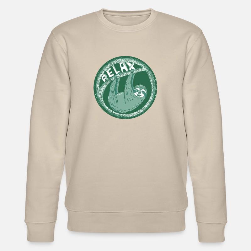 Relax - Vert Sloth - Sweat bio CHANGER Stanley/Stella Unisexe - beige