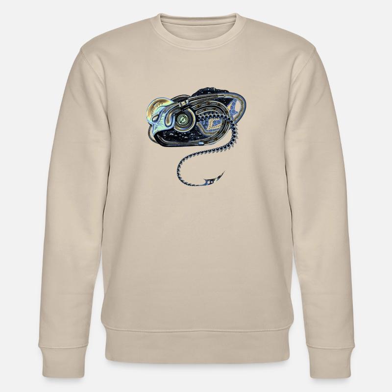 Alien Biomechanik - Stanley/Stella Unisex Bio-Sweatshirt CHANGER  - Beige