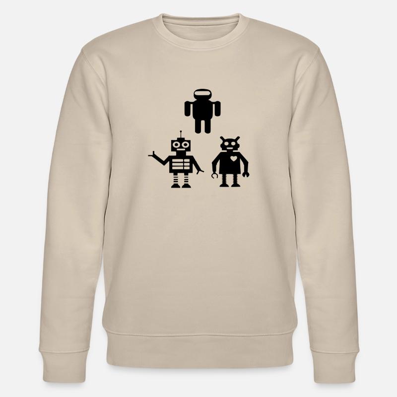 Roboter Android - Stanley/Stella Unisex Bio-Sweatshirt CHANGER  - Beige