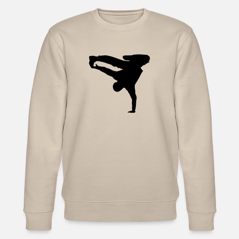 Breakdancer Silhouette - Stanley/Stella Unisex Bio-Sweatshirt CHANGER  - Beige