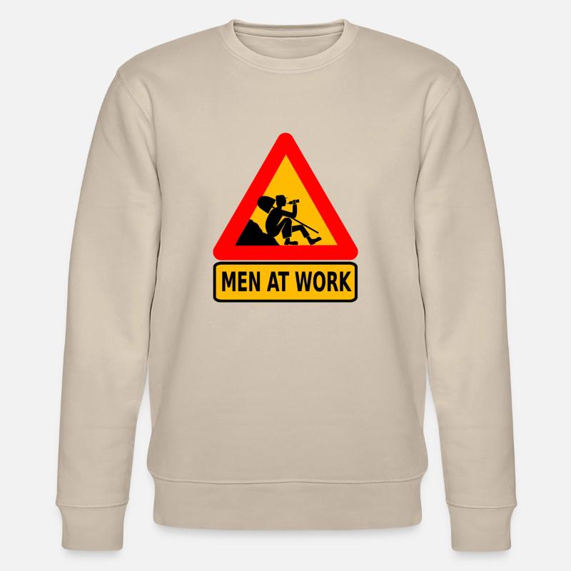 Men at work - Stanley/Stella Unisex Bio-Sweatshirt CHANGER  - Beige