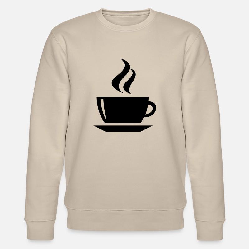coffee cup tea cafe - Stanley/Stella Unisex Bio-Sweatshirt CHANGER  - Beige