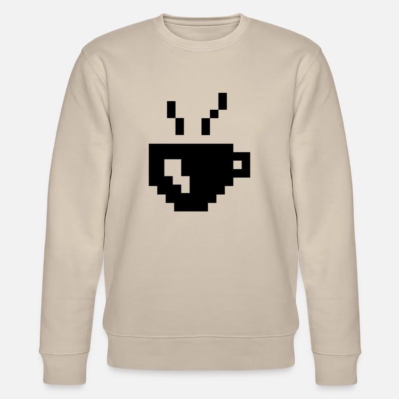 Coffee Pixel - Stanley/Stella Unisex Bio-Sweatshirt CHANGER  - Beige