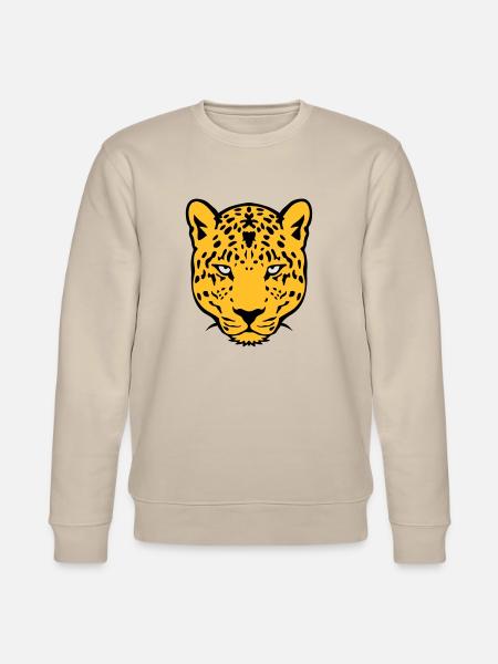 leopards wild animal 30 - Stanley/Stella CHANGER Unisex Organic Sweatshirt - beige