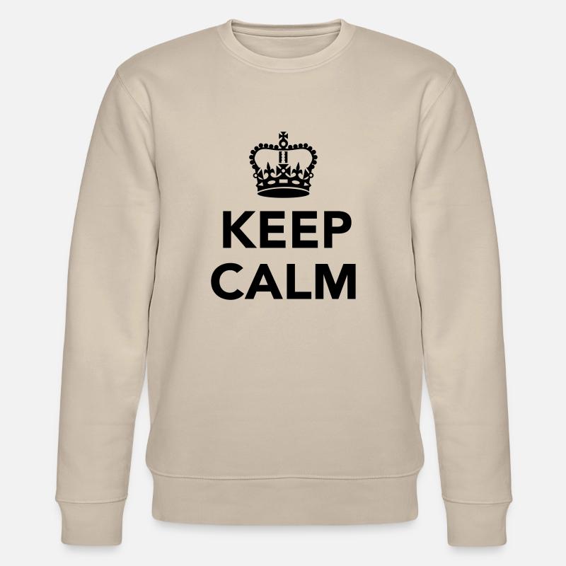 Keep calm - Sweat bio CHANGER Stanley/Stella Unisexe - beige