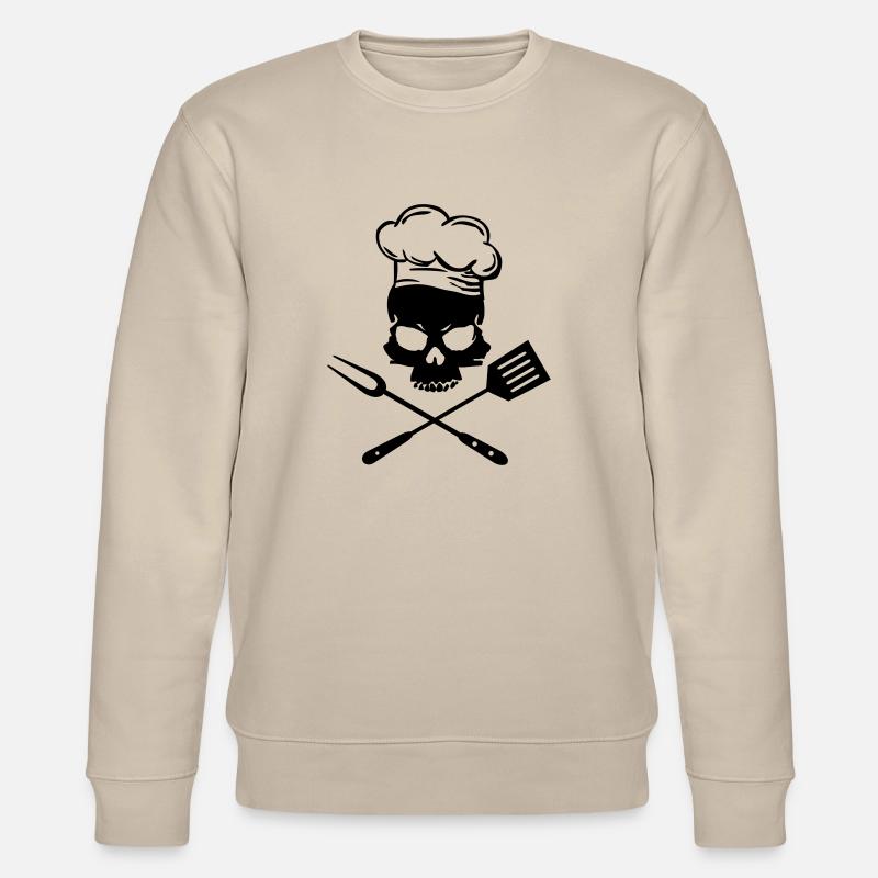 Grill Skull - Stanley/Stella Unisex Bio-Sweatshirt CHANGER  - Beige
