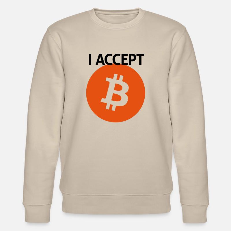 bitcoin - Stanley/Stella Unisex Bio-Sweatshirt CHANGER  - Beige