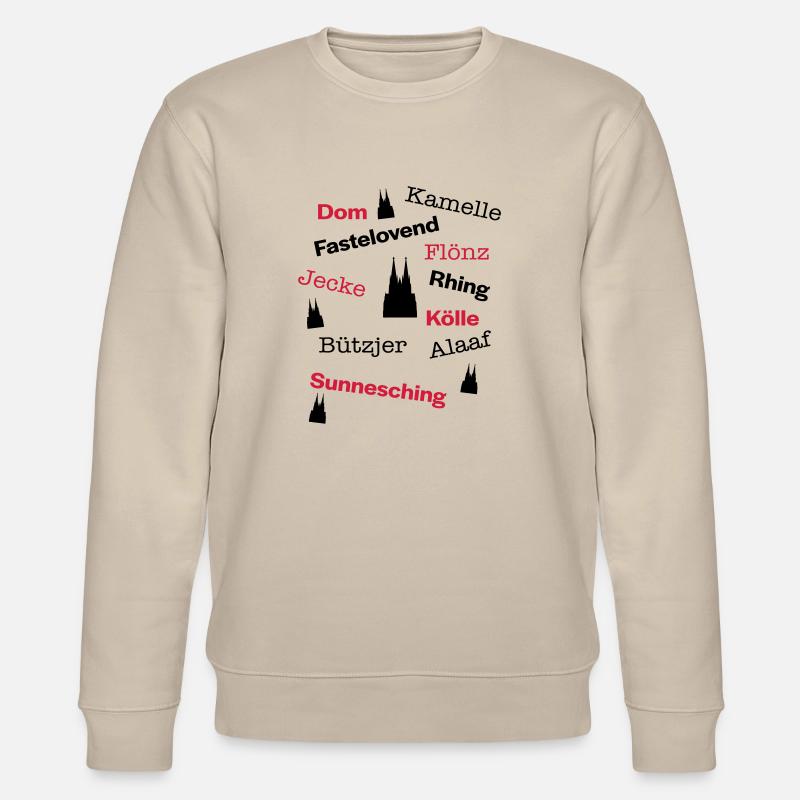Langue de Kölsche - Sweat bio CHANGER Stanley/Stella Unisexe - beige