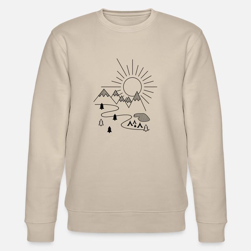 Camping - Stanley/Stella Unisex Bio-Sweatshirt CHANGER  - Beige