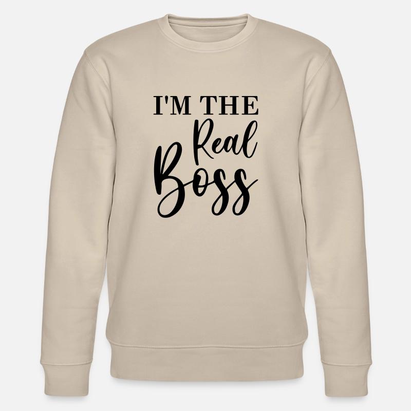 I'm the real - Stanley/Stella Unisex Bio-Sweatshirt CHANGER  - Beige