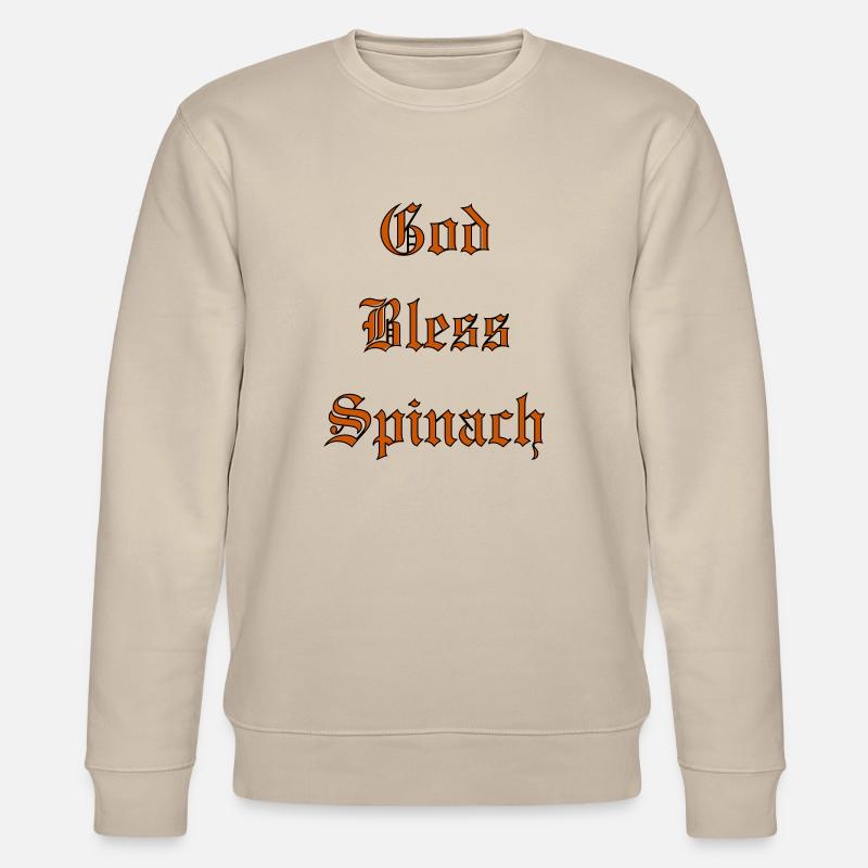 GodBlessSpinach - Stanley/Stella Unisex Bio-Sweatshirt CHANGER  - Beige