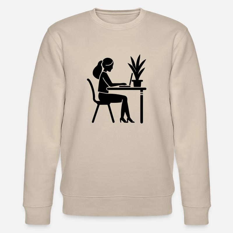 Lernen Studieren Arbeiten - Stanley/Stella Unisex Bio-Sweatshirt CHANGER  - Beige