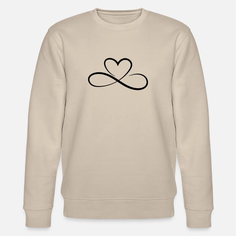 Herz Design - Stanley/Stella Unisex Bio-Sweatshirt CHANGER  - Beige