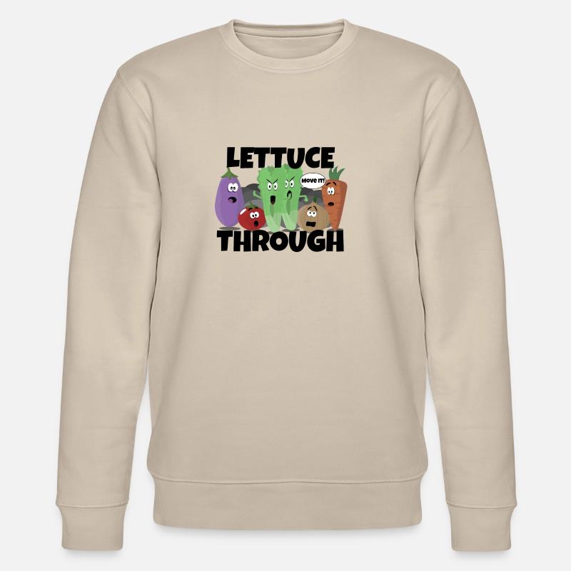 Through Lettuce - Stanley/Stella CHANGER Unisex Organic Sweatshirt - beige