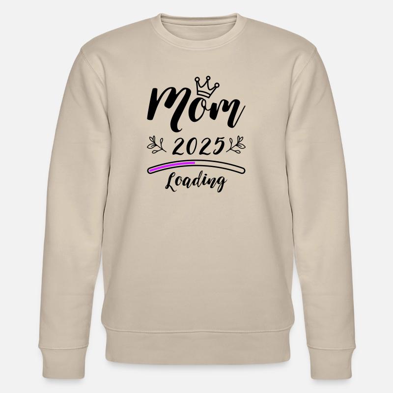 Mama 2025 Mom Loading - Stanley/Stella Unisex Bio-Sweatshirt CHANGER - Beige