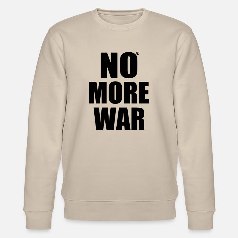 No more war - Stanley/Stella Unisex Bio-Sweatshirt CHANGER  - Beige