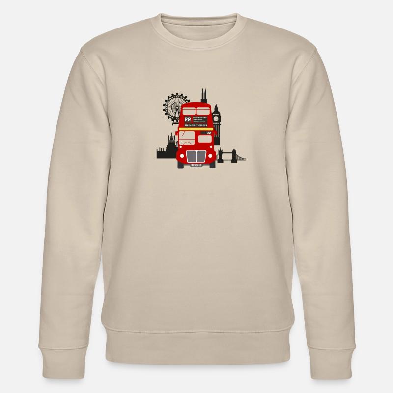 England, London, sightseeing, - Stanley/Stella Unisex Bio-Sweatshirt CHANGER  - Beige