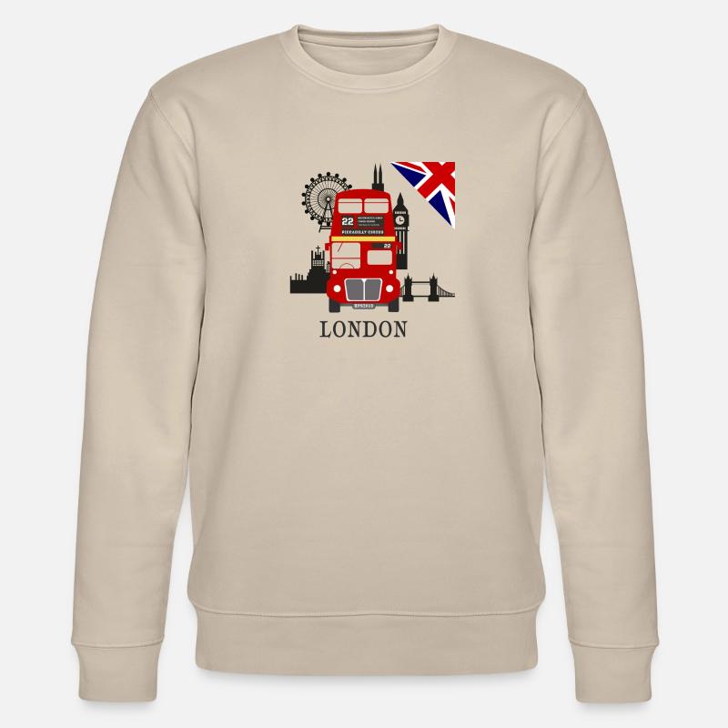 Angleterre, Londres, sightseeing, - Sweat bio CHANGER Stanley/Stella Unisexe - beige