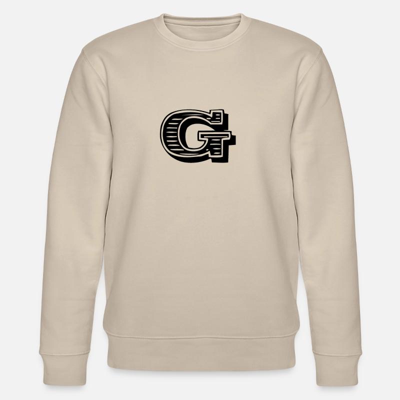 Buchstabe G - Stanley/Stella Unisex Bio-Sweatshirt CHANGER  - Beige