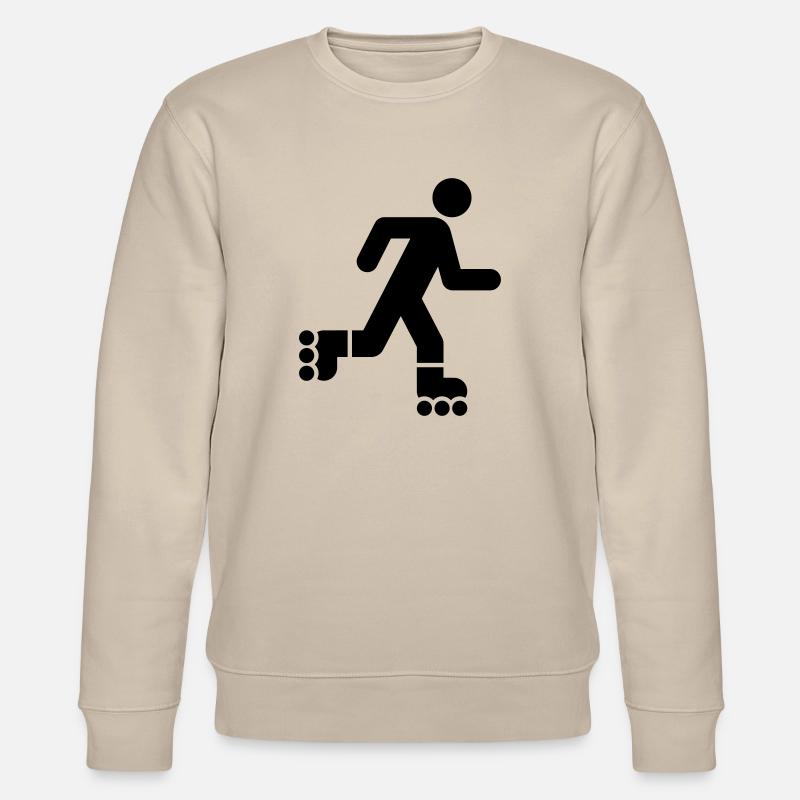 Rollerfahrer, Roller, Roller Sport - Stanley/Stella Unisex Bio-Sweatshirt CHANGER  - Beige