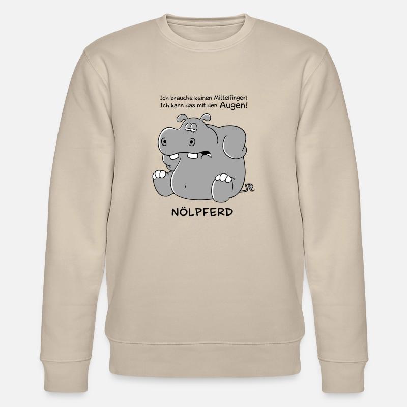 Nölperd - Mittelfinger - Stanley/Stella Unisex Bio-Sweatshirt CHANGER  - Beige