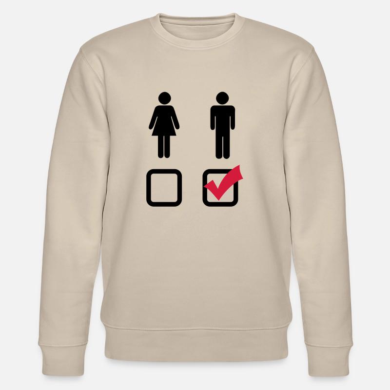 mann_f2 - Stanley/Stella CHANGER Unisex Organic Sweatshirt - beige