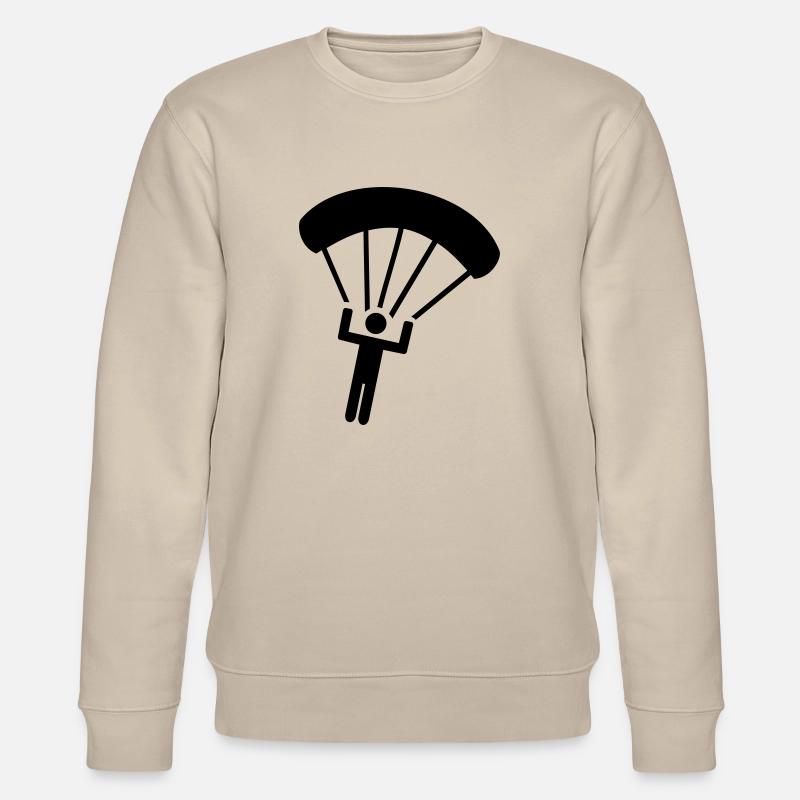 Fallschirmspringen - Stanley/Stella Unisex Bio-Sweatshirt CHANGER  - Beige