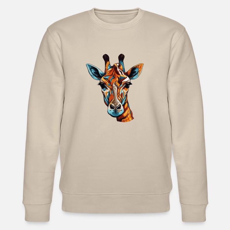 giraffe - Stanley/Stella Unisex Bio-Sweatshirt CHANGER  - Beige