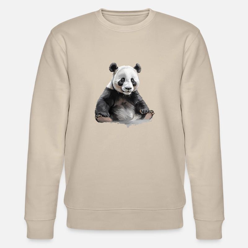 panda ou panda geant - Sweat bio CHANGER Stanley/Stella Unisexe - beige